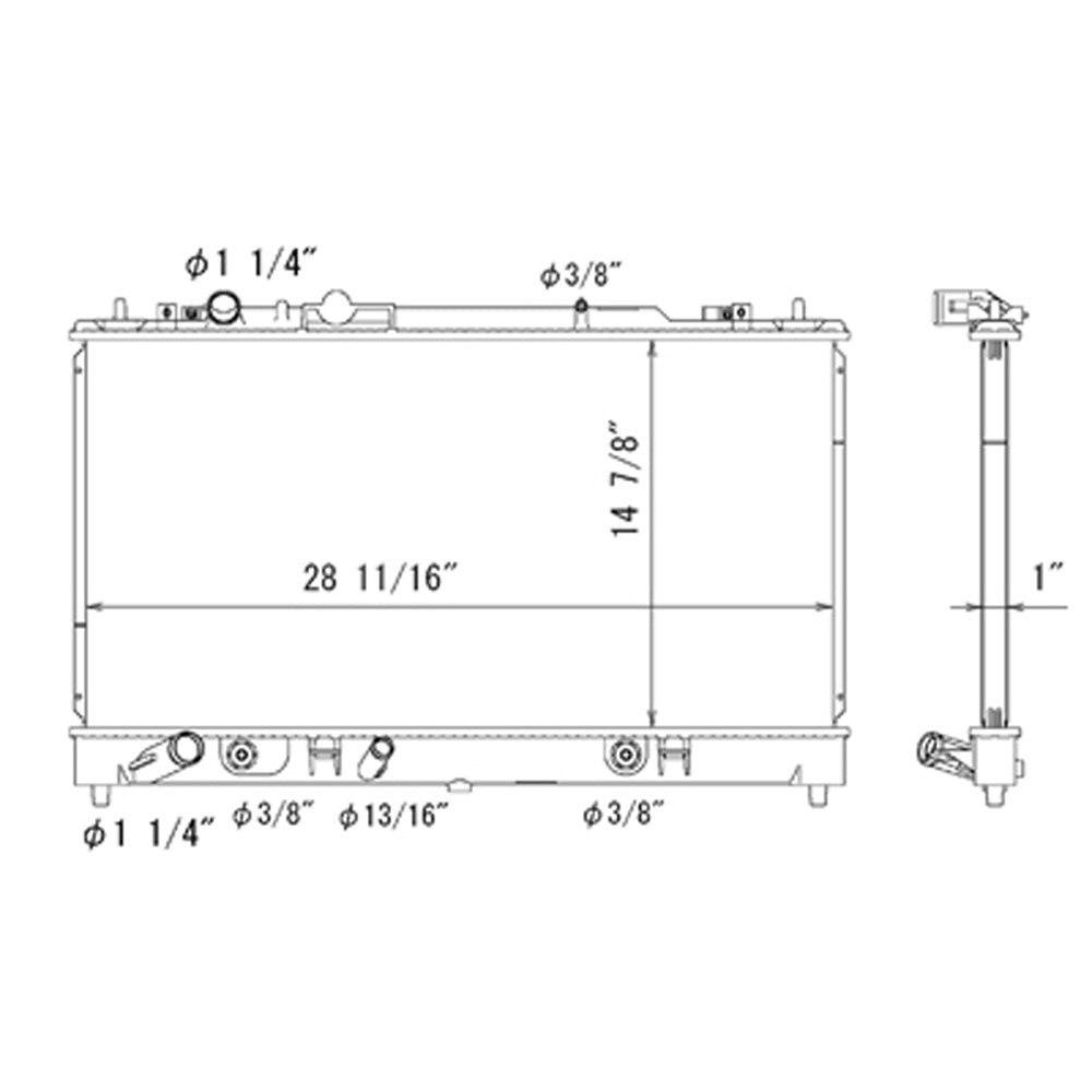 Radiator 2006-2007 Mazda 6