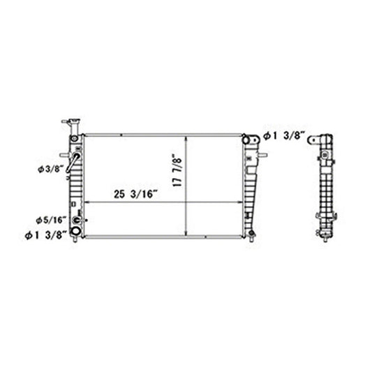 Radiator 2005-2010 Hyundai Tucson & Kia Sportage