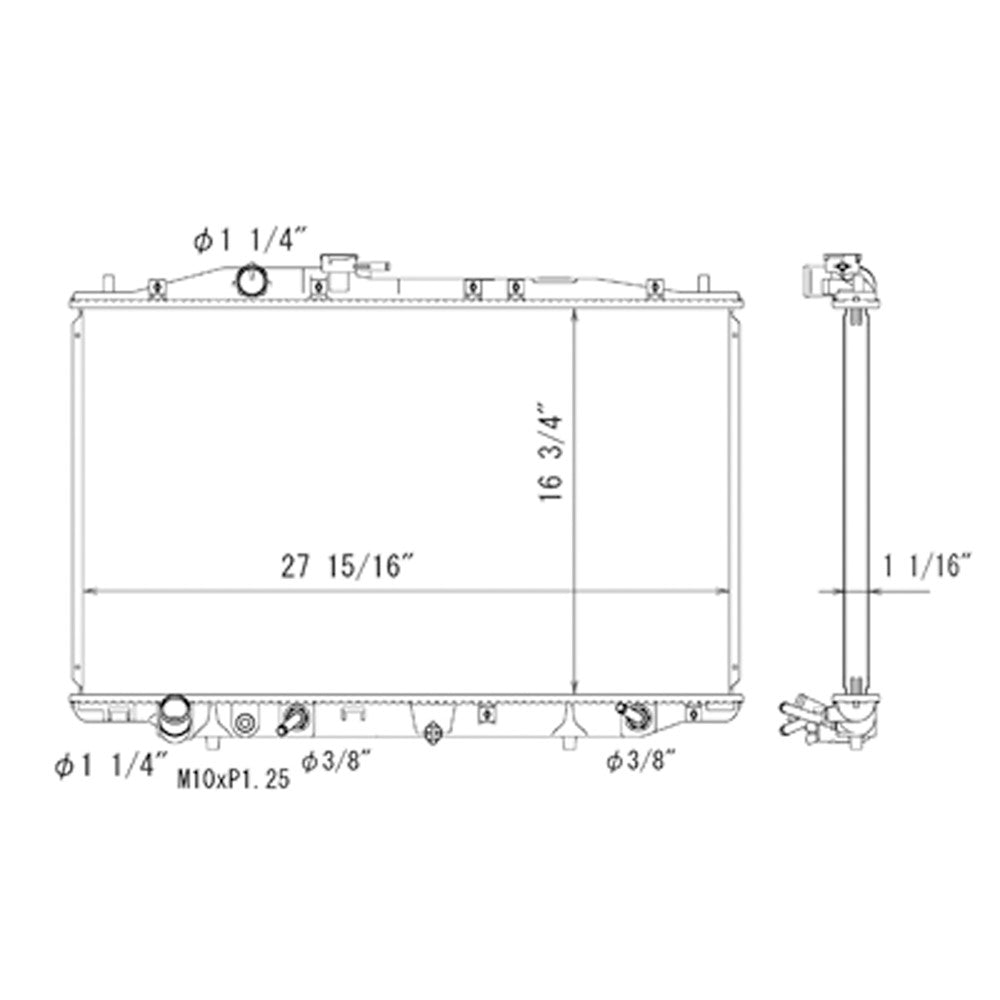 Radiator 2009-2012 Acura Rl