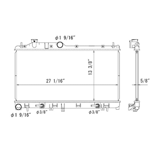 Radiator 2009-2017 Subaru Forester, Xv Crosstrek, Crosstrek