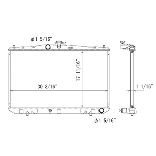 Radiator 2010-2012 Lexus Rx450h