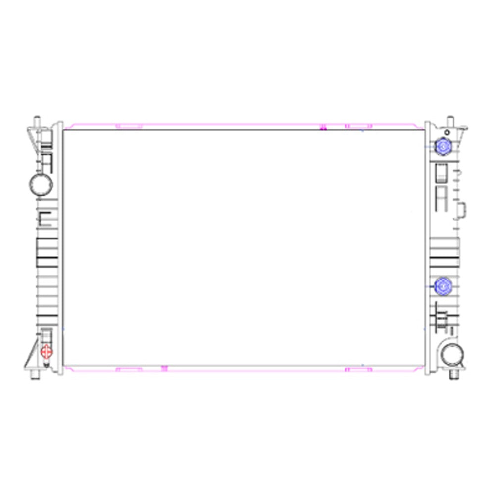 Radiator 2010-2012 Ford Fusion & Mercury Milan