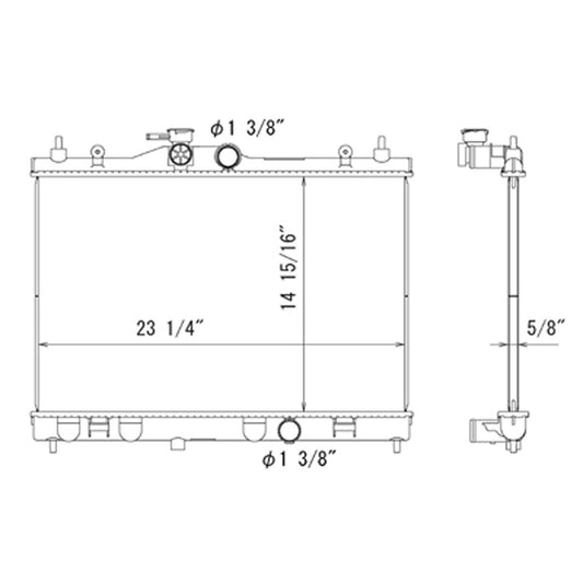 Radiator 2009-2014 Nissan Cube