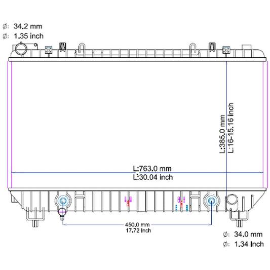 Radiator 2010-2011 Chevrolet Camaro
