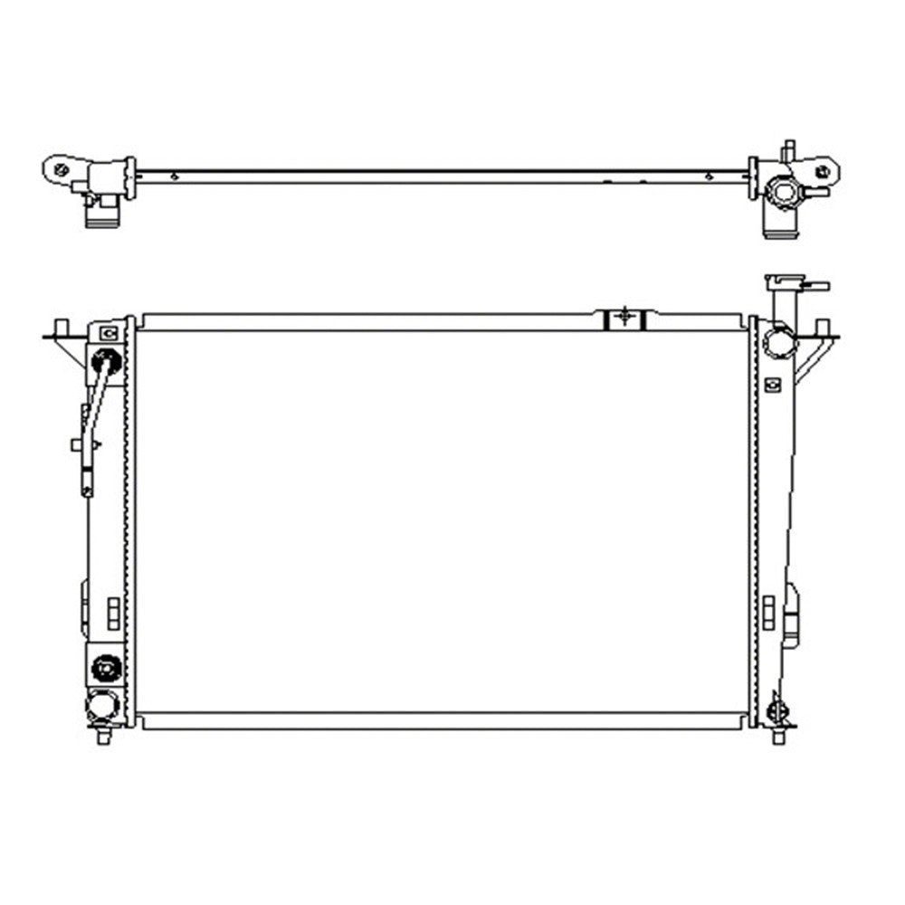 Radiator 2010-2013 Hyundai Santa Fe & Kia Sorento