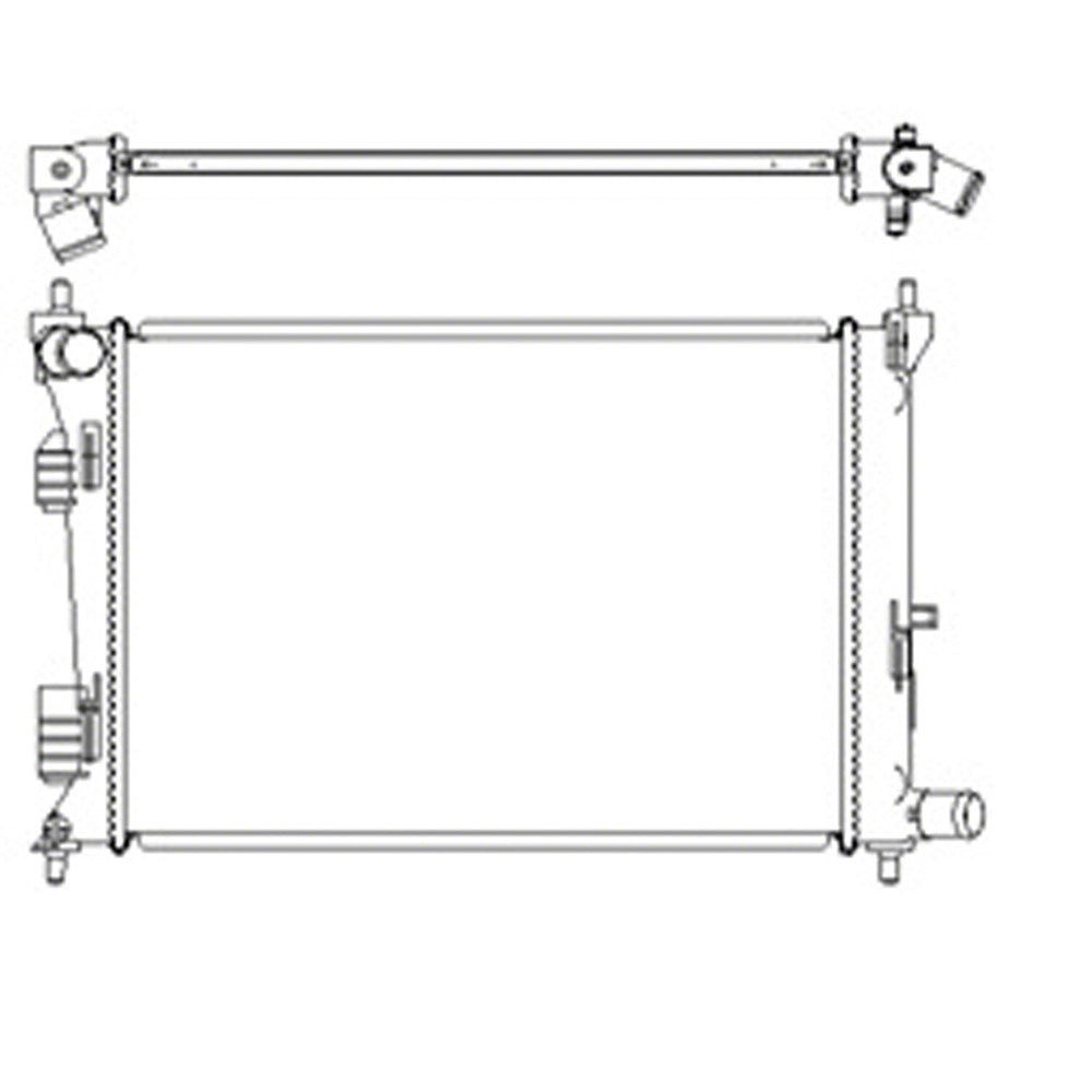 Radiator 2012-2017 Hyundai Accent, Veloster & Kia Rio