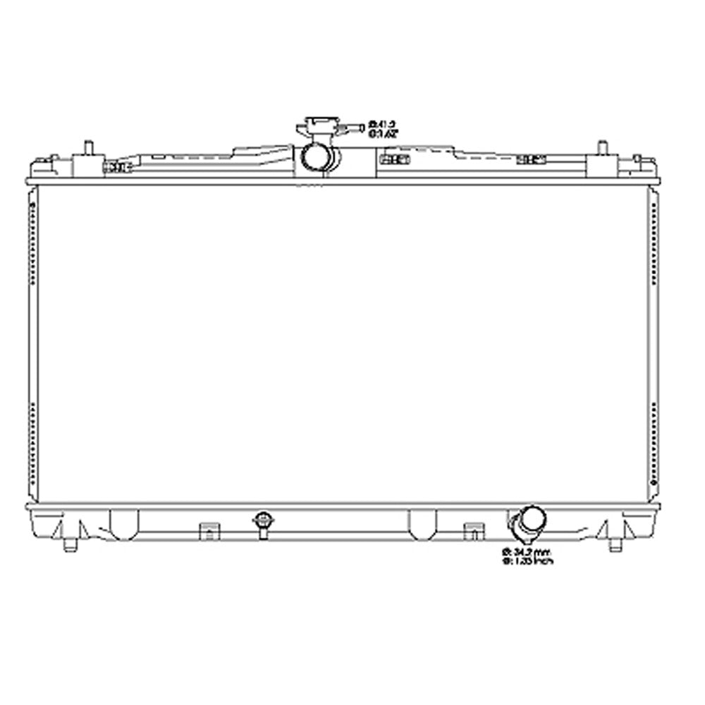Radiator For Models With 3.5l V6 Or 2.5l L4 Hybrid 2012-2018 Toyota Camry, Avalon