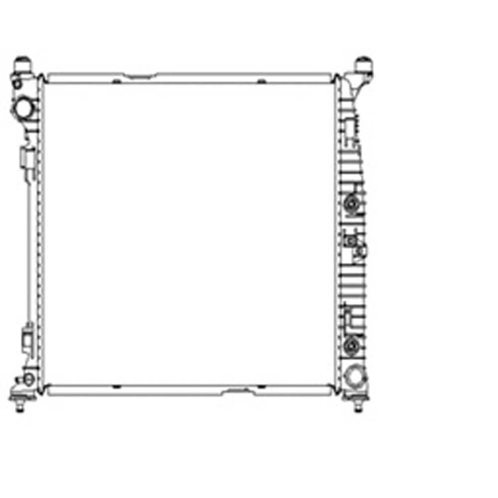 Radiator 2012-2019 Mercedes-Benz Ml350, Gl350, Gl450, Ml63 Amg, Ml250, Ml400, Gle350, Gle400, Gle450 Amg, Gle550, Gle550e, Gle43 Amg, Gls450, Gls550
