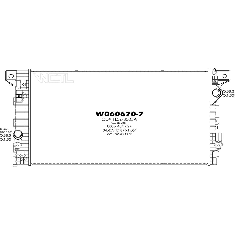 Radiator 2015-2017 Ford F-150