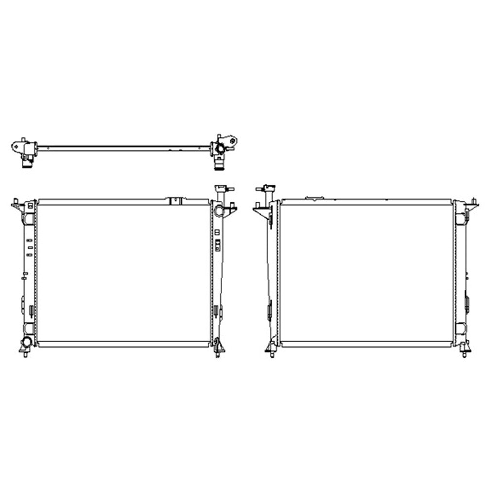 Radiator 2016-2018 Kia Sorento
