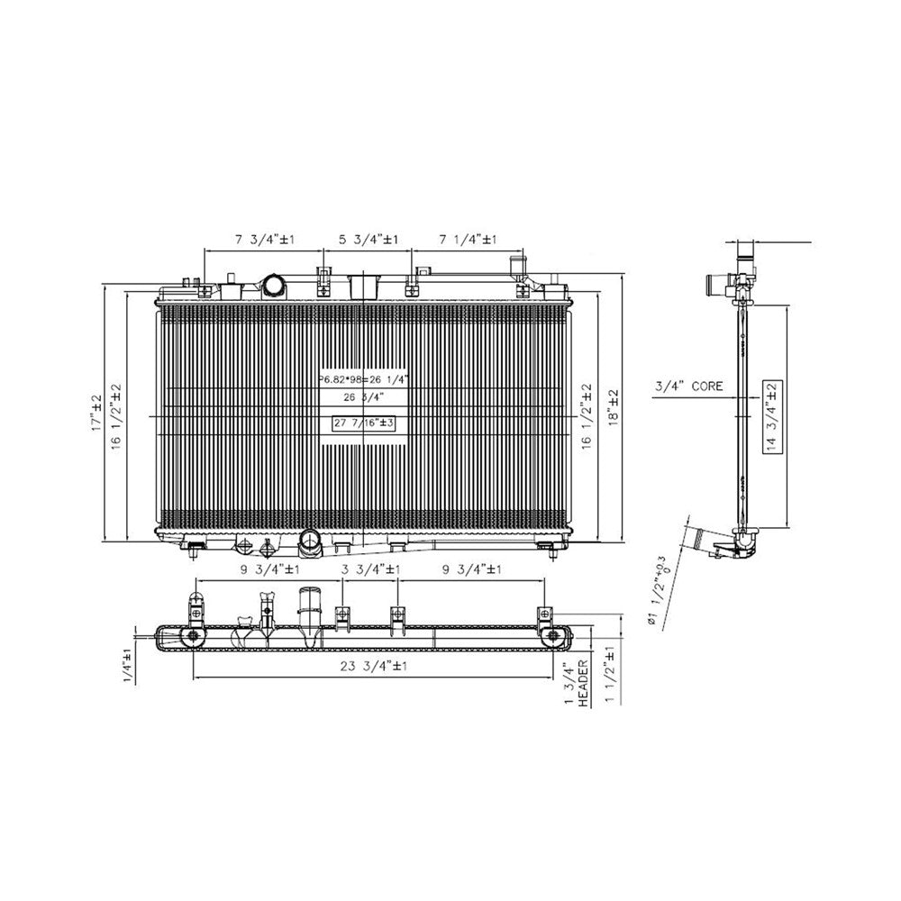 Radiator 2016-2022 Honda Hr-V