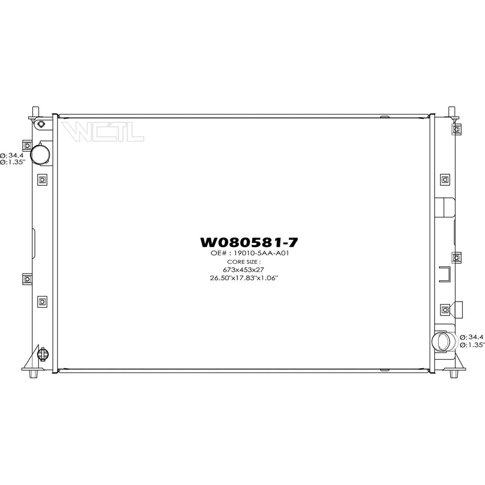 Radiator 2016-2021 Honda Civic