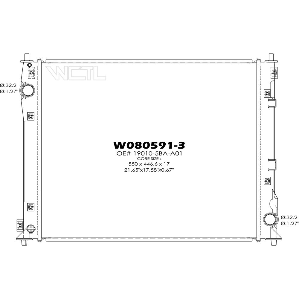 Radiator 2016-2021 Honda Civic