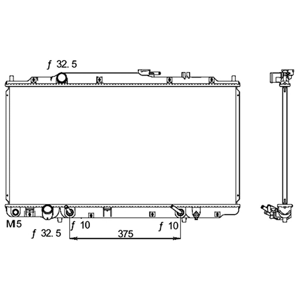 Radiator 2001-2004 Acura Mdx & Honda Pilot