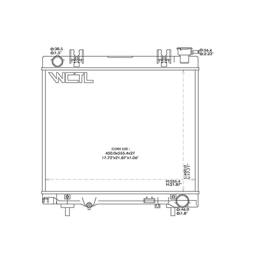 Radiator 2005-2011 Dodge Dakota & Mitsubishi Raider & Ram Dakota