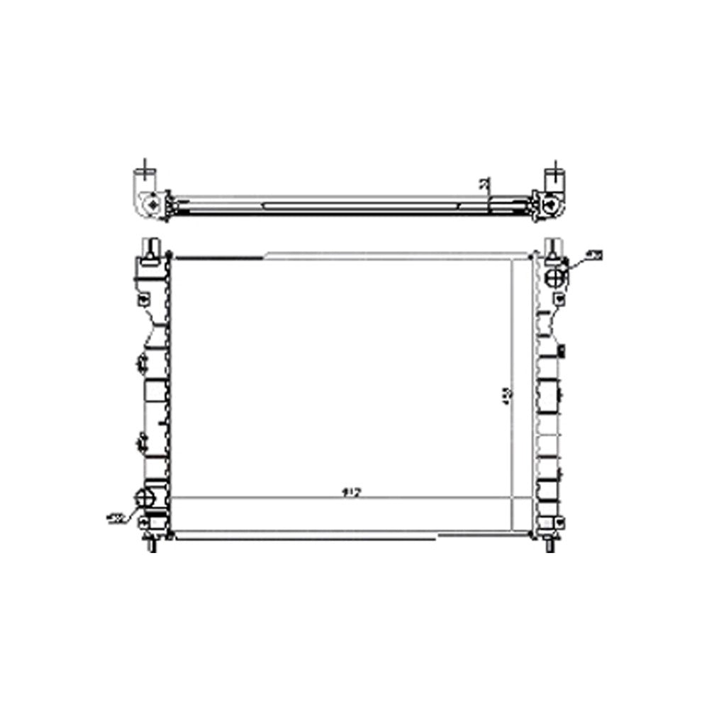 Radiator 2002-2005 Land Rover Freelander