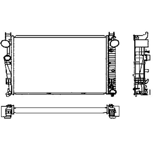Radiator 2000-2006 Mercedes-Benz S430, S500