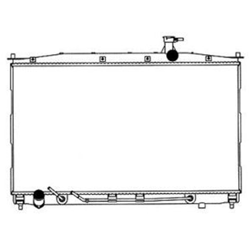 Radiator For All Models With 3.3l V6 2007-2009 Hyundai Santa Fe