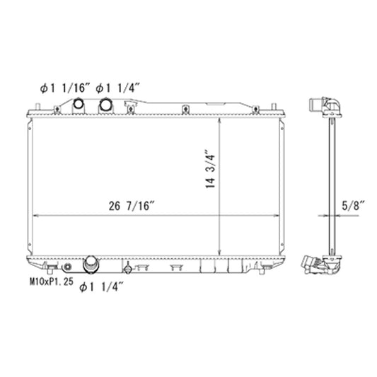 Radiator 2006-2011 Honda Civic