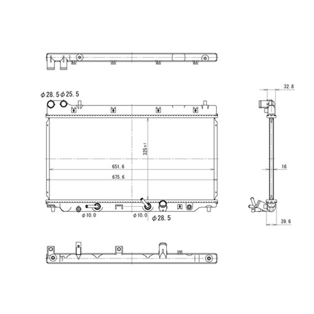 Radiator Assembly 2007-2008 Honda Fit