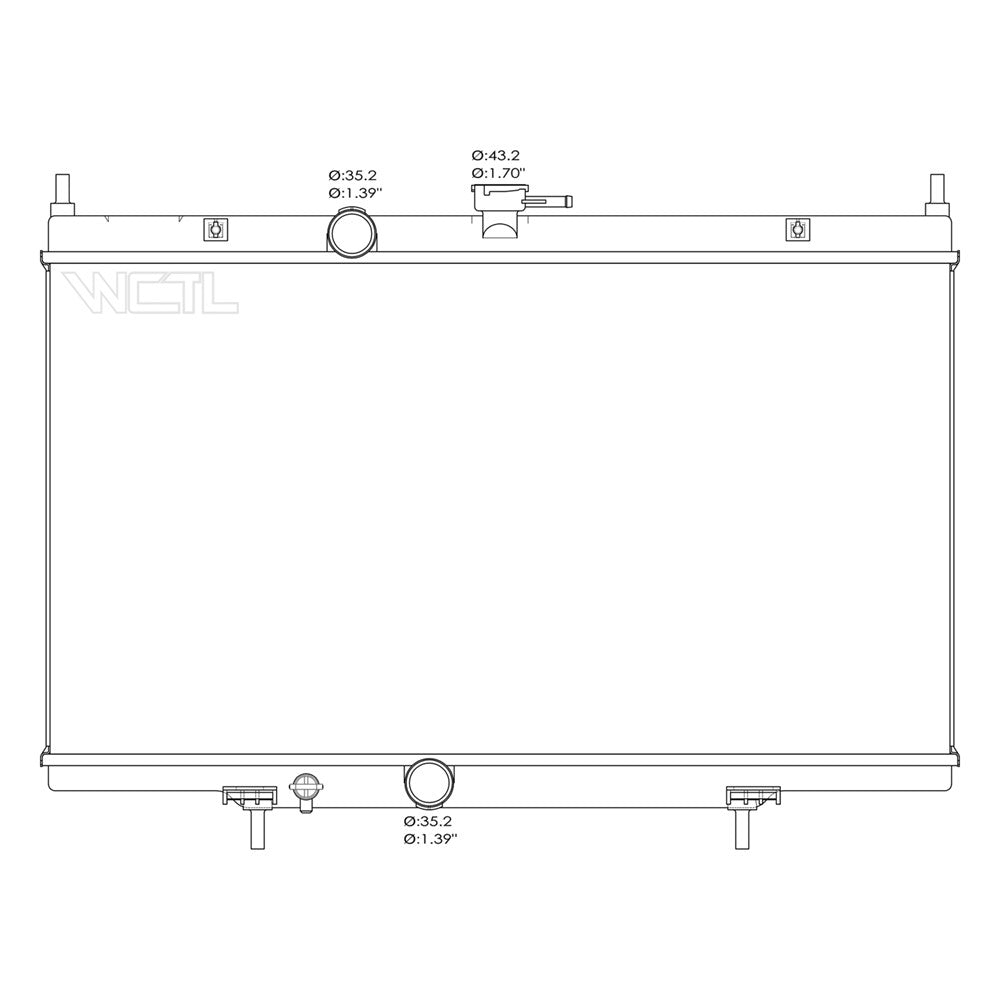 Radiator 2007-2012 Nissan Sentra