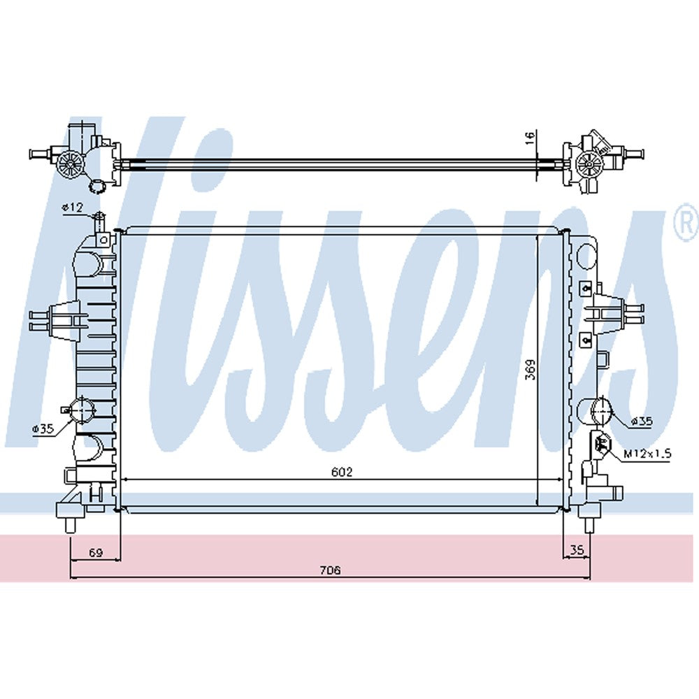 Radiator 2014-2016 Bmw 528i, 528i Xdrive, 535i, 535i Gt, 535i Gt Xdrive, 535i Xdrive, 550i, 550i Gt Xdrive, 550i Xdrive, 535d, 535d Xdrive, 740i