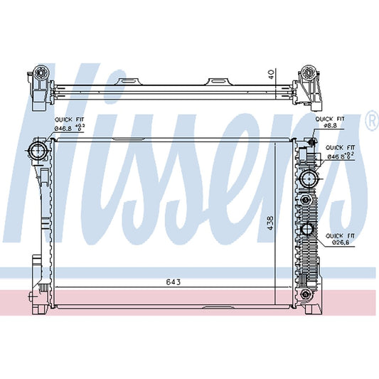 Rear Radiator 2008-2018 Bmw X6, X5