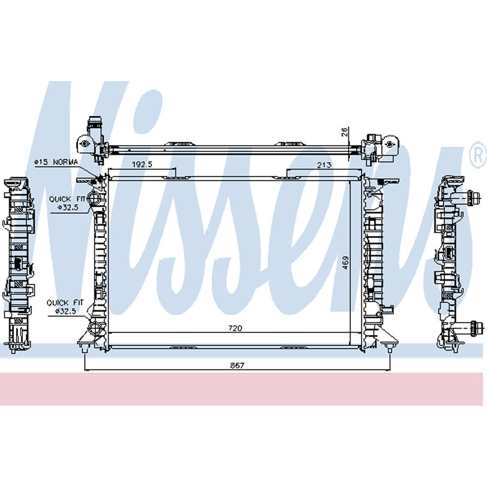 Radiator 2008-2009 Saturn Astra