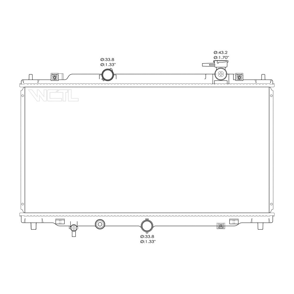 Radiator 2014-2018 Mazda 3