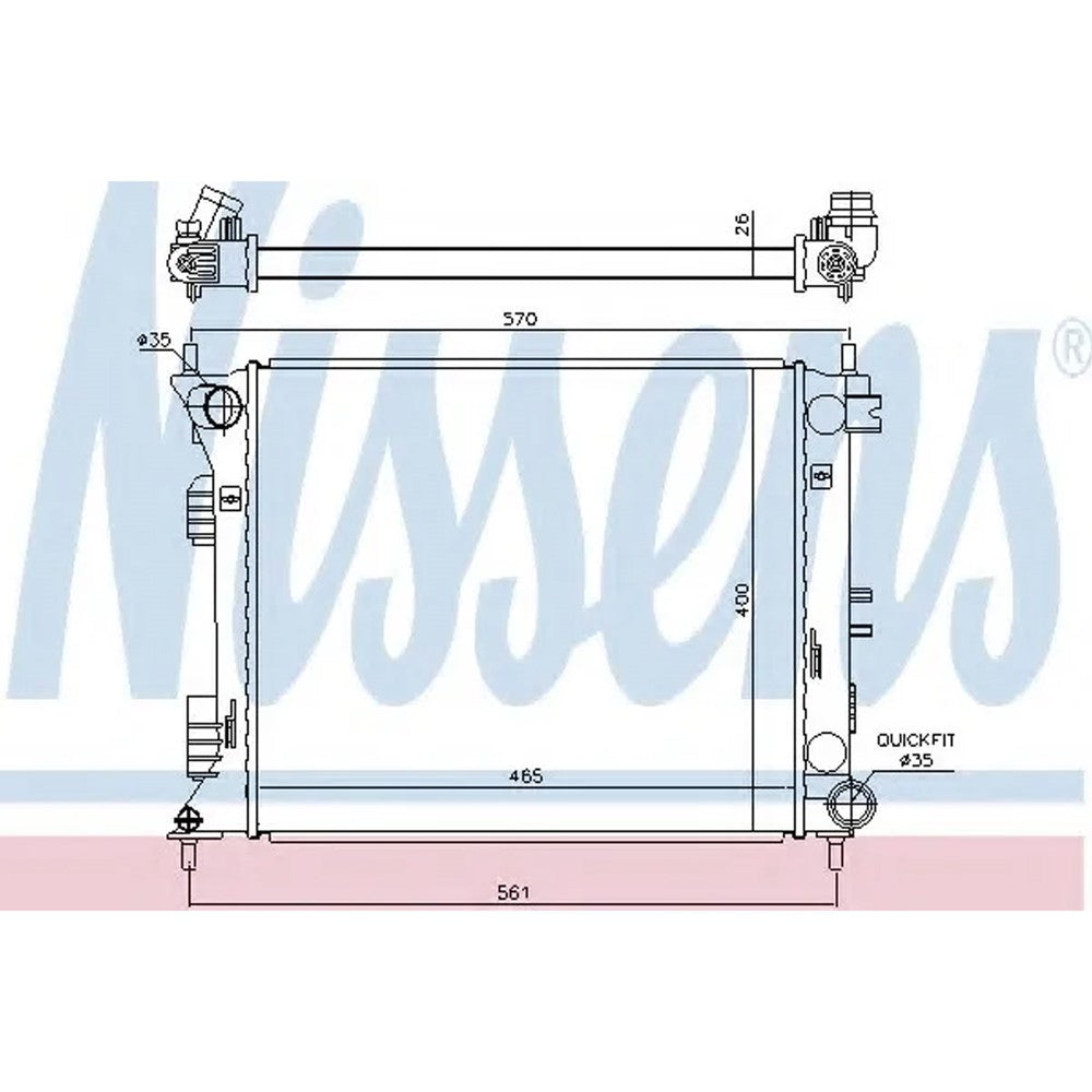 Radiator 2013-2017 Hyundai Veloster