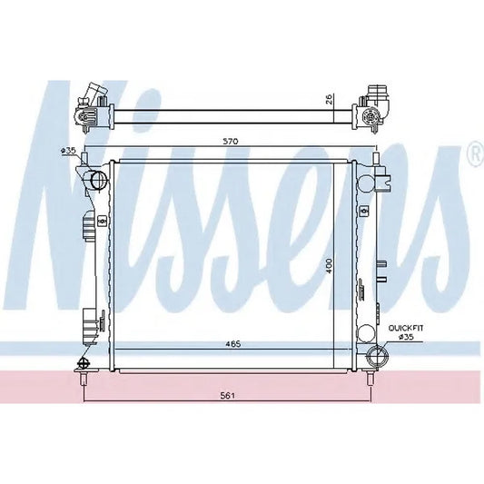 Radiator 2013-2017 Hyundai Veloster