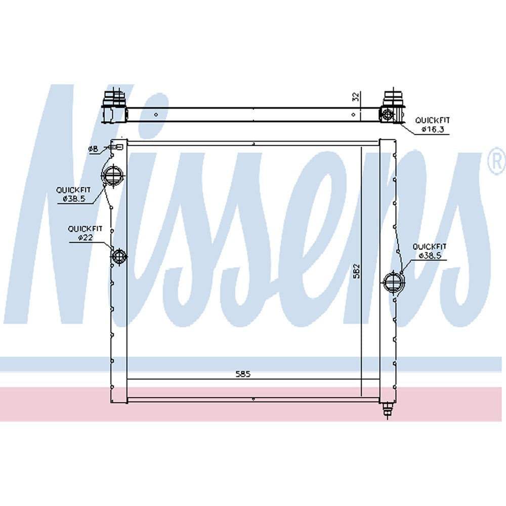 Auxiliary Radiator 2013-2020 Land Rover Range Rover, Range Rover Sport, Discovery