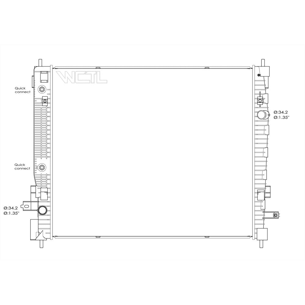 Radiator 2018-2024 Buick Enclave & Chevrolet Traverse