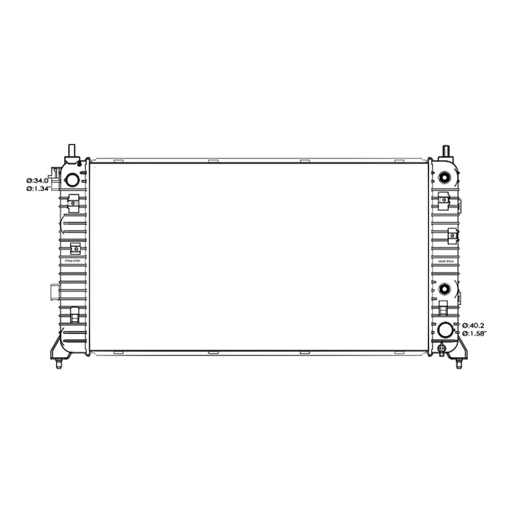 Radiator 2019-2025 Chevrolet Silverado 1500, Silverado 1500 Ld, Silverado 1500 Ltd, Silverado 1500 Classic, Silverado 1500 Hd & Gmc Sierra 1500