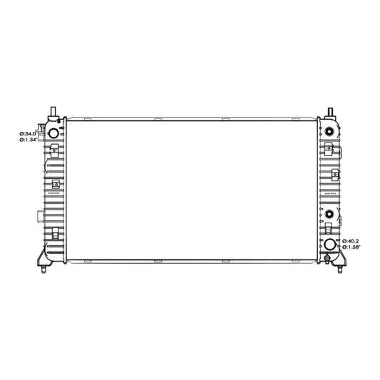 Radiator 2019-2025 Chevrolet Silverado 1500, Silverado 1500 Ld, Silverado 1500 Ltd, Silverado 1500 Classic, Silverado 1500 Hd & Gmc Sierra 1500