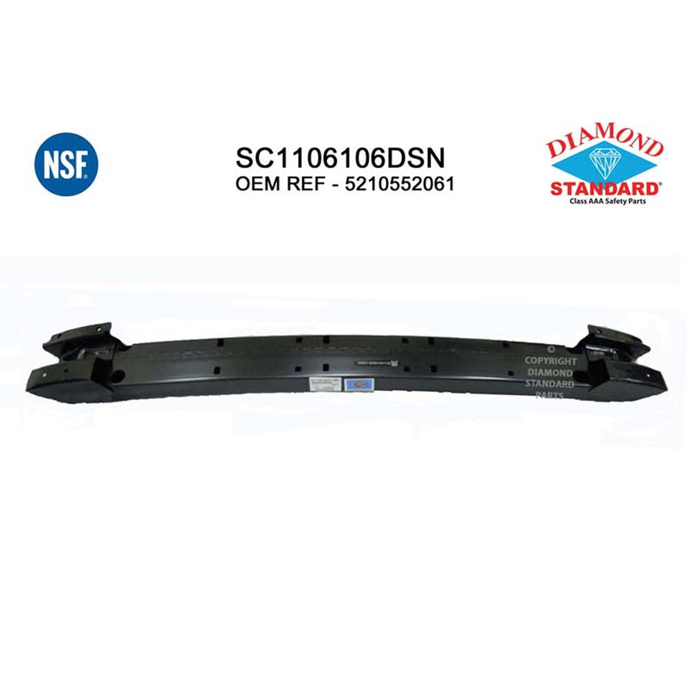 Rear Bumper Impact Bar 2008-2014 Scion Xd