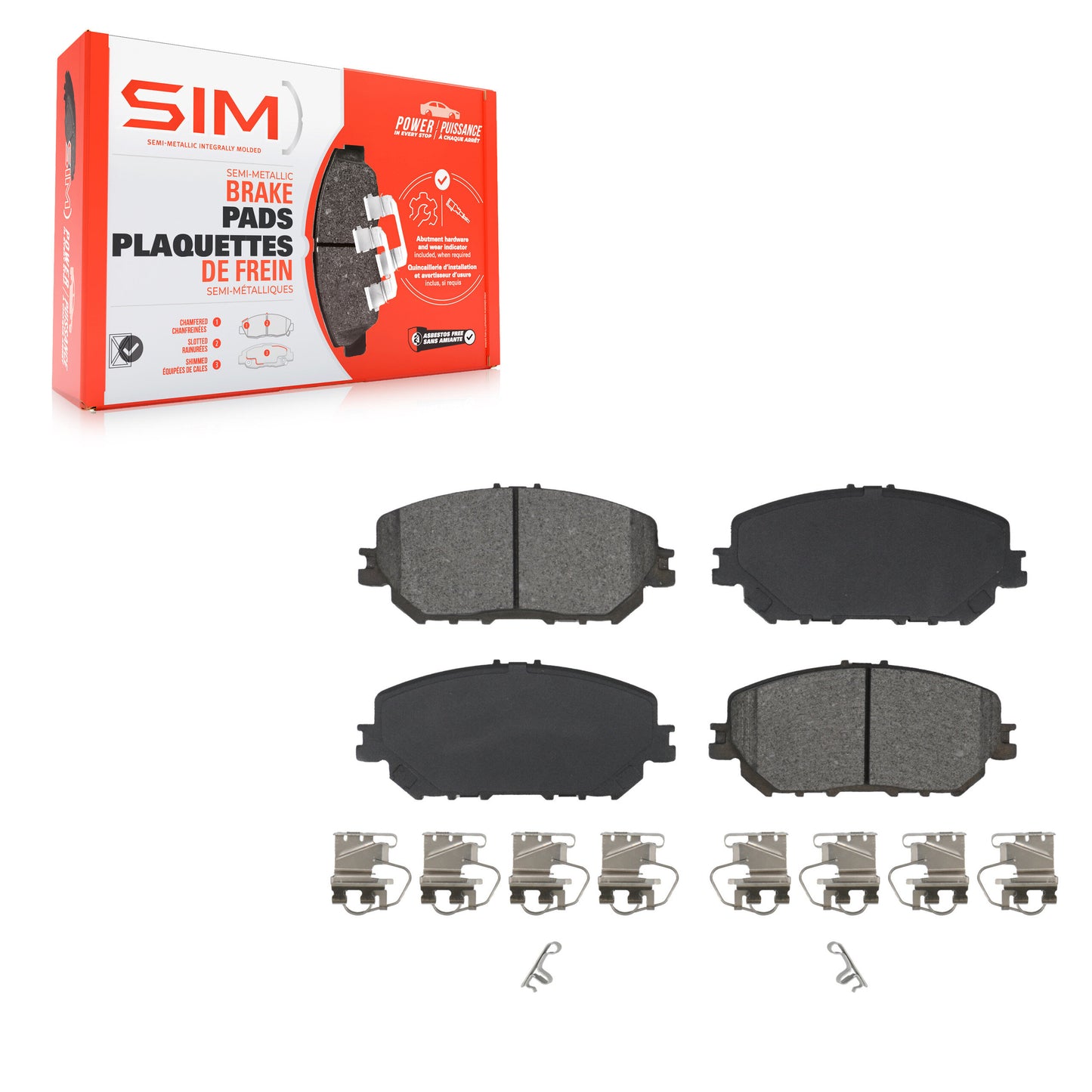 Semi-Metallic Disc Brake Pads Front SIM-2375 For Nissan Rogue