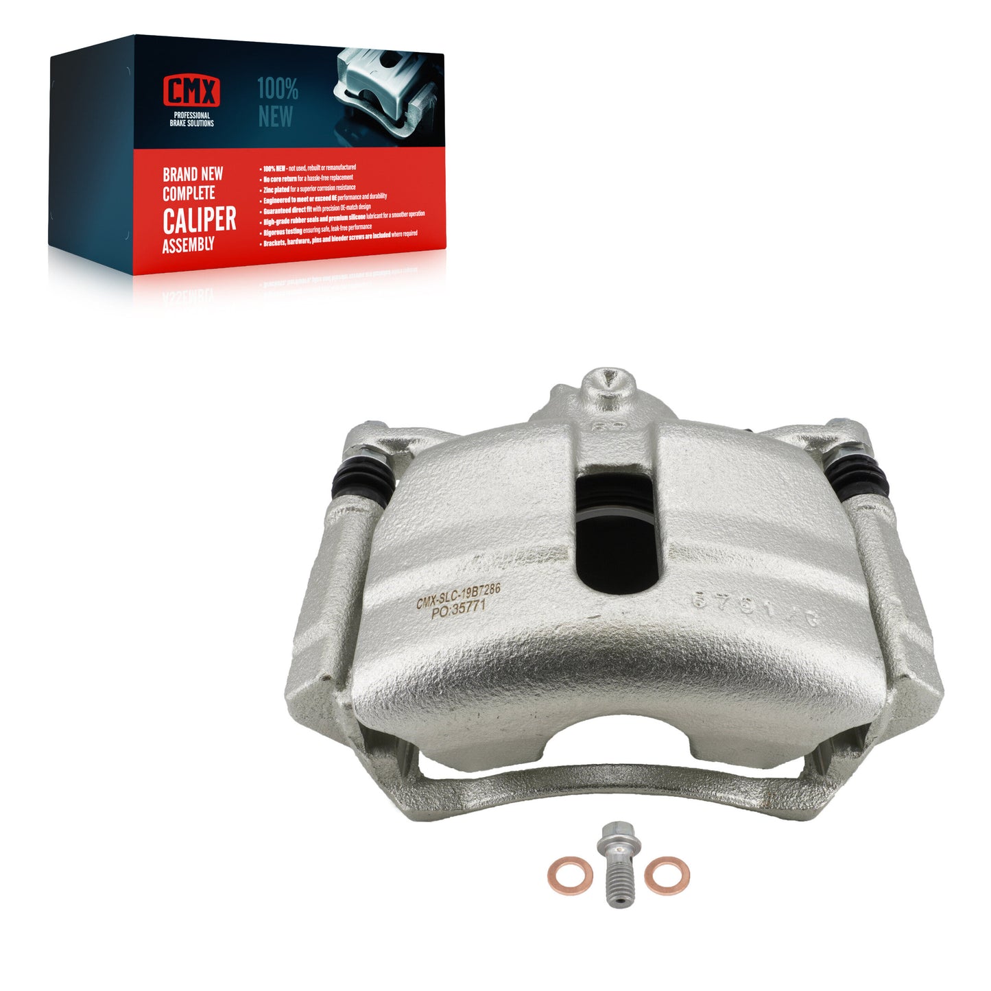 Disc Brake Caliper Front Left SLC-19B7286 For Volkswagen Golf Jetta SportWagen