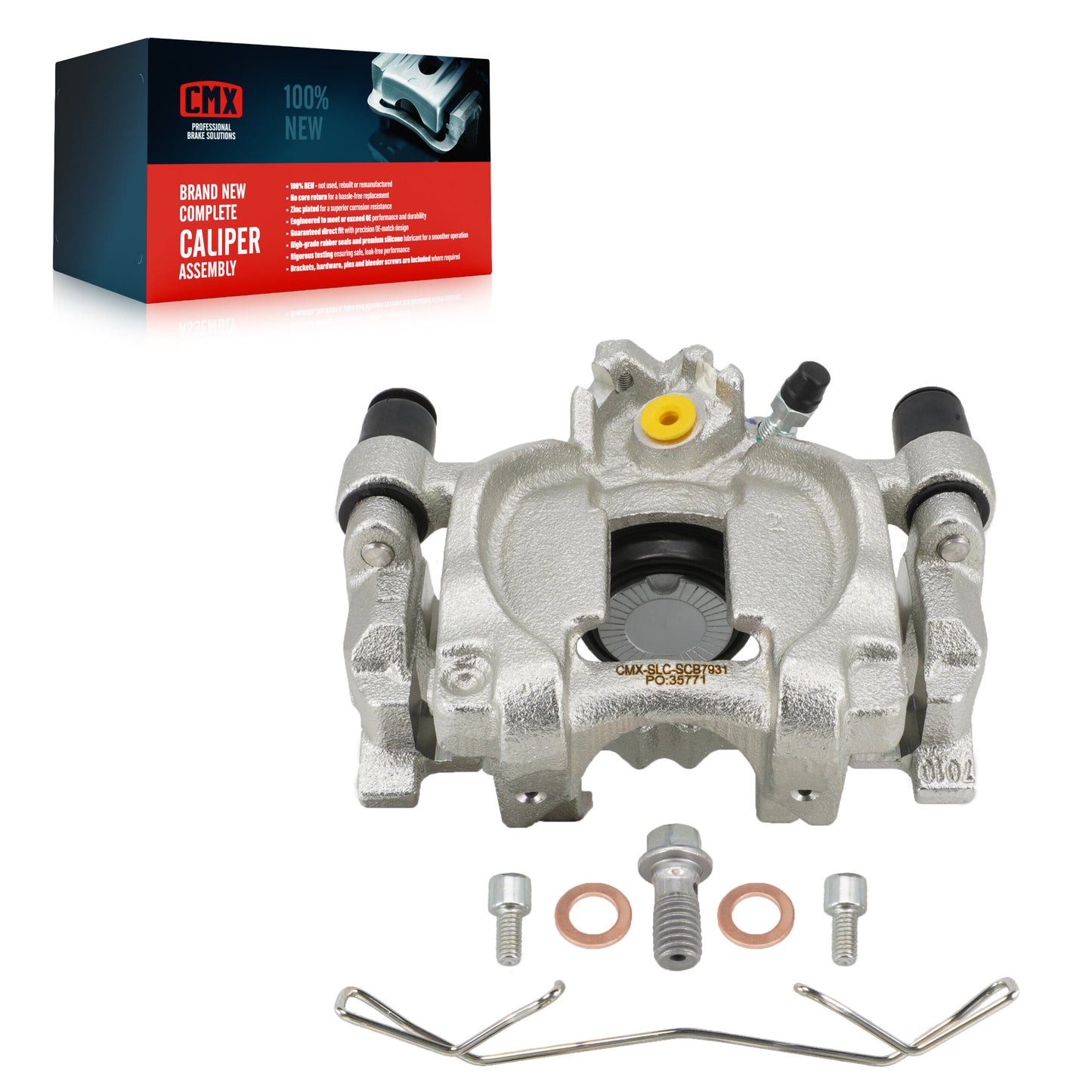 Brake Caliper Rear Left SLC-SCB7931 For Volkswagen Jetta Taos Golf Audi A3 Atlas