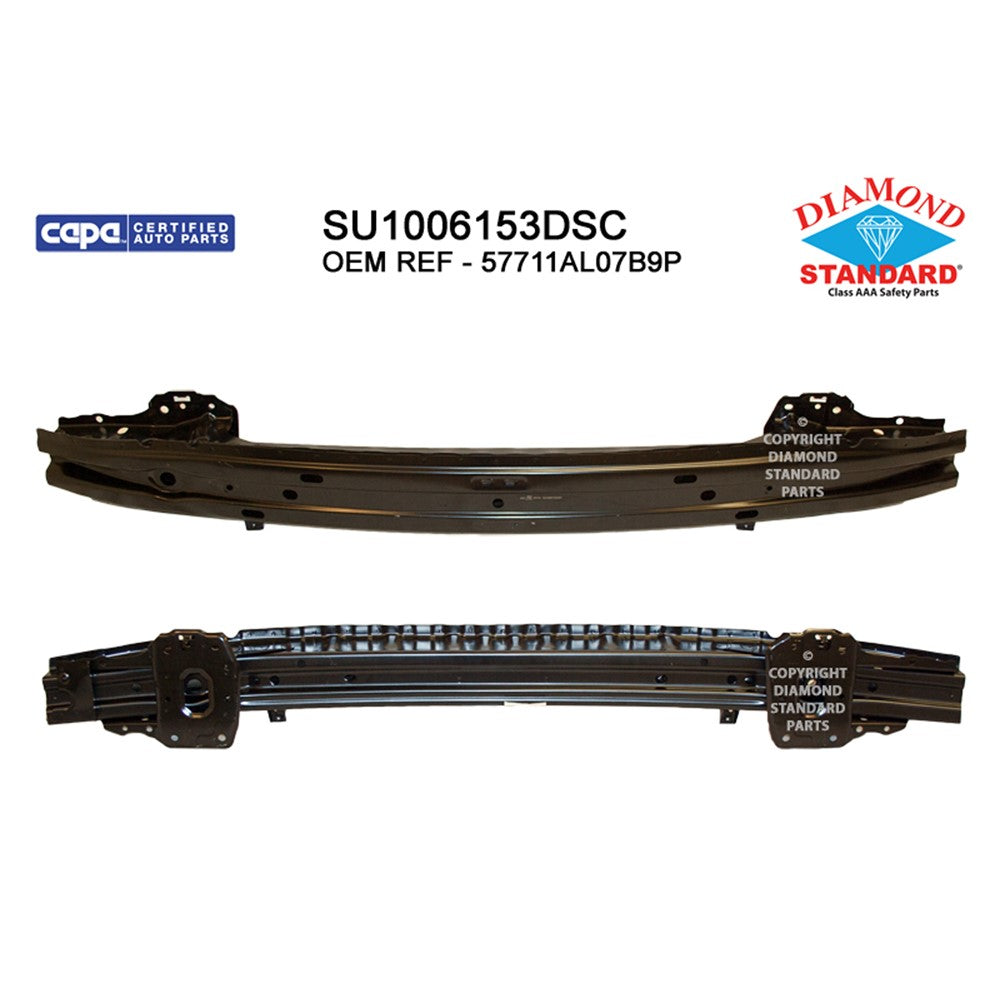 Front Bumper Impact Bar 2015-2017 Subaru Outback