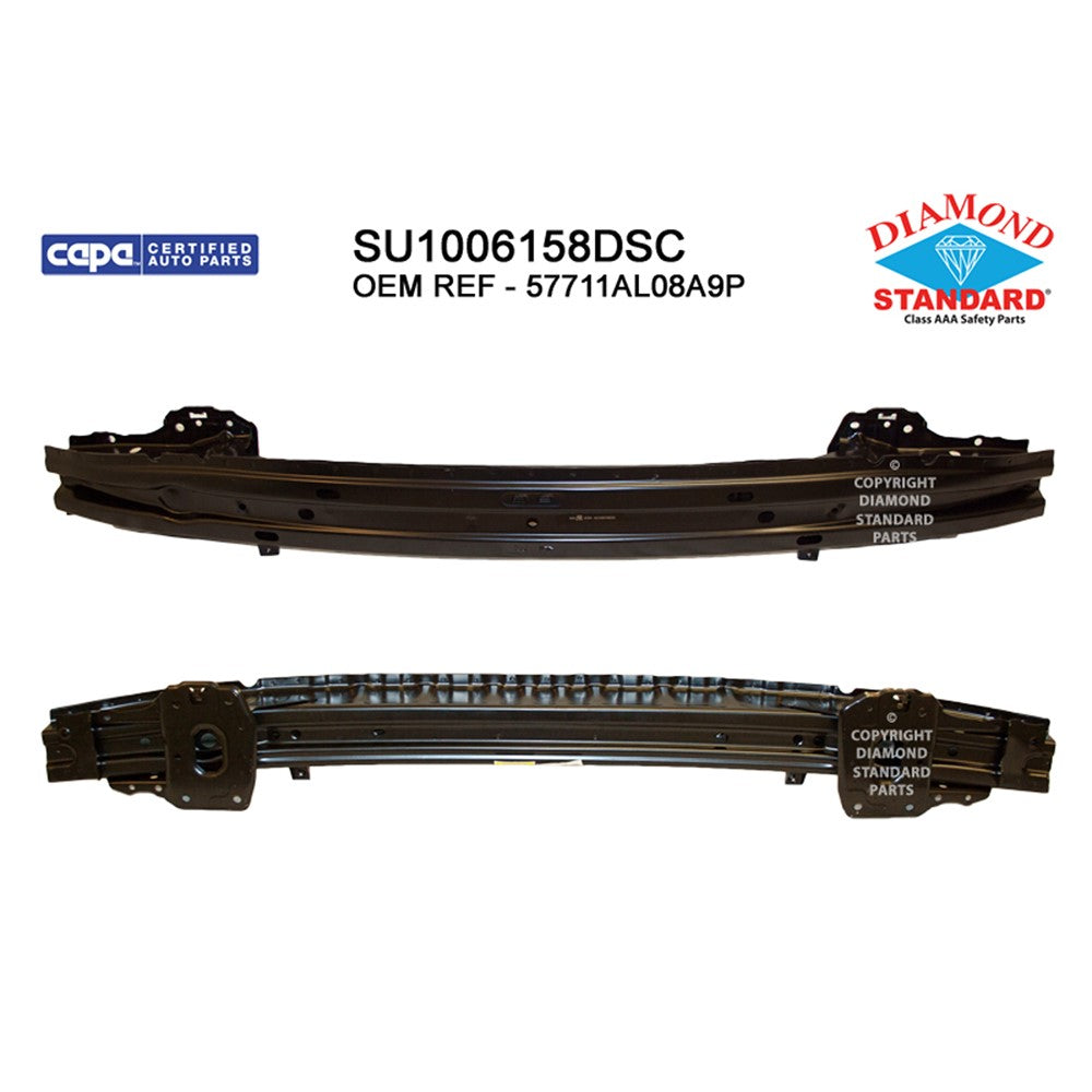 Front Bumper Impact Bar 2018-2019 Subaru Legacy