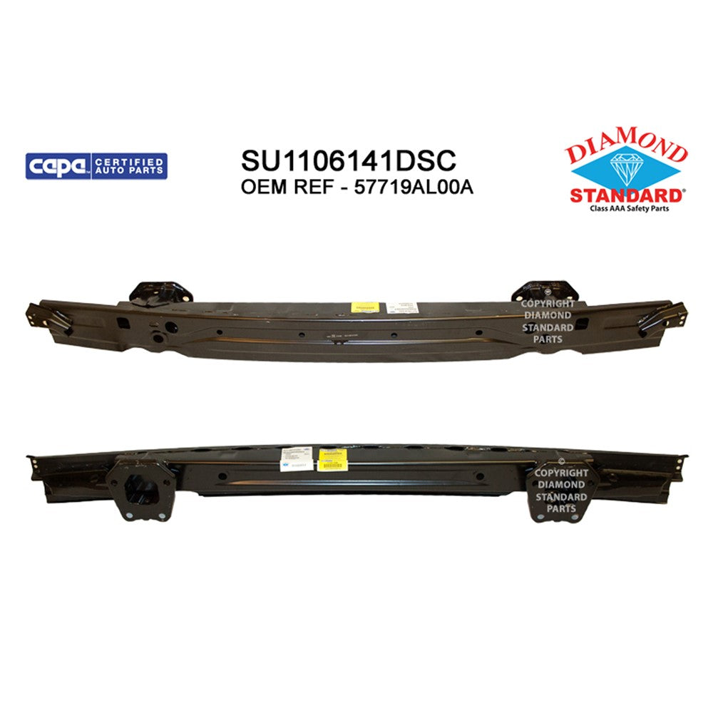 Rear Bumper Impact Bar 2015-2019 Subaru Legacy