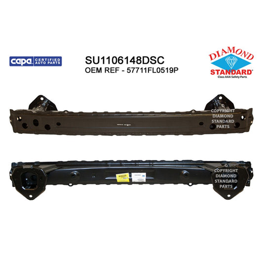 Rear Bumper Impact Bar 2018-2023 Subaru Crosstrek