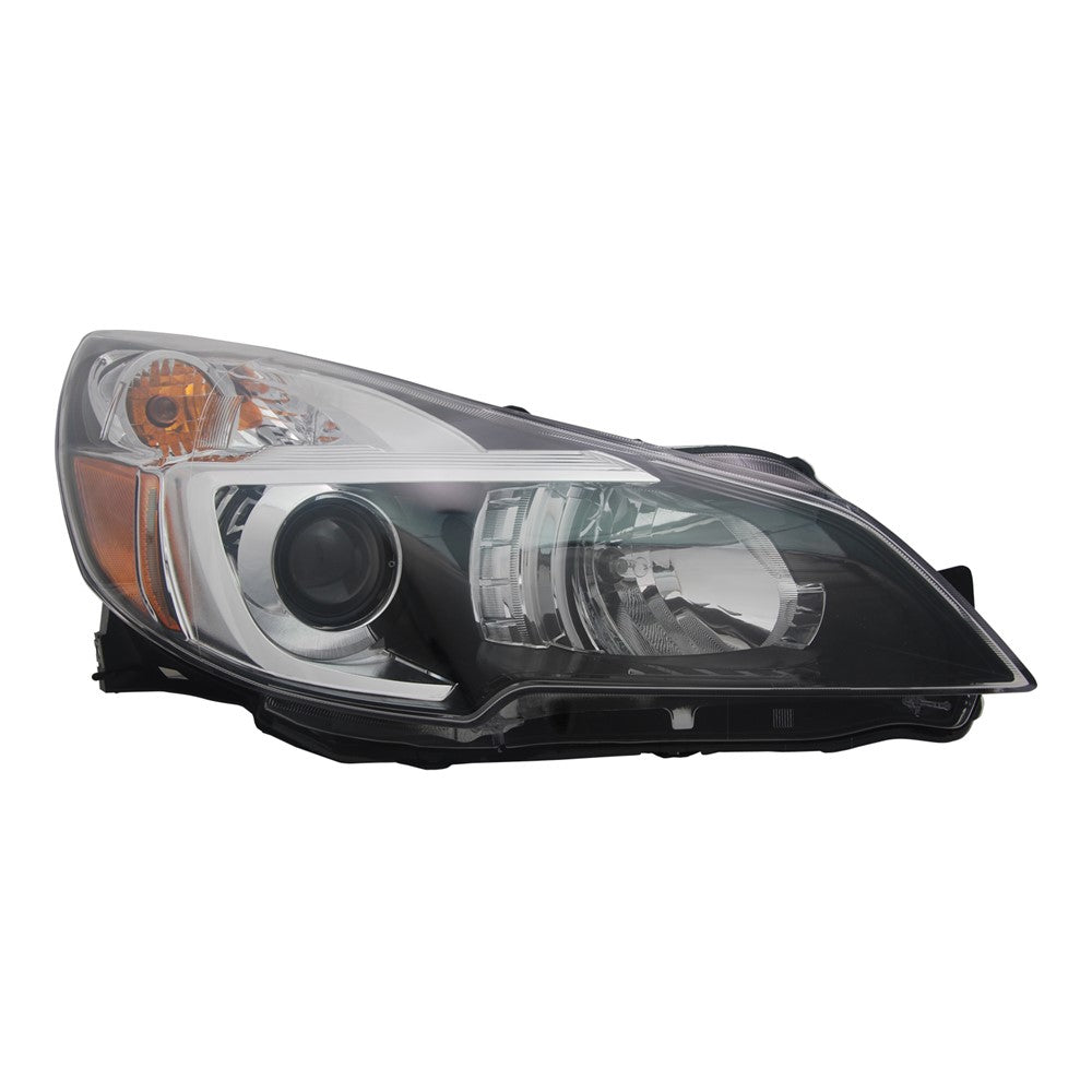 Front Right Passenger Side Halogen Headlight Assembly 2013-2014 Subaru Legacy, Outback