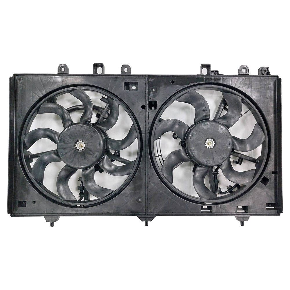 Radiator And Condenser Fan Assembly With Two Fans Side By Side 2020-2022 Subaru Legacy, Outback