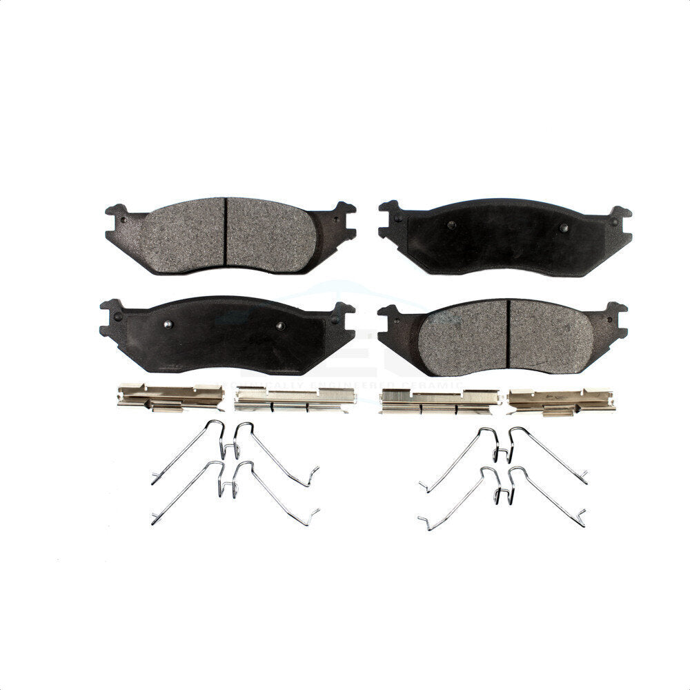 Ceramic Disc Brake Pads Front TEC-1045 For Ford E-150 Club Wagon Econoline