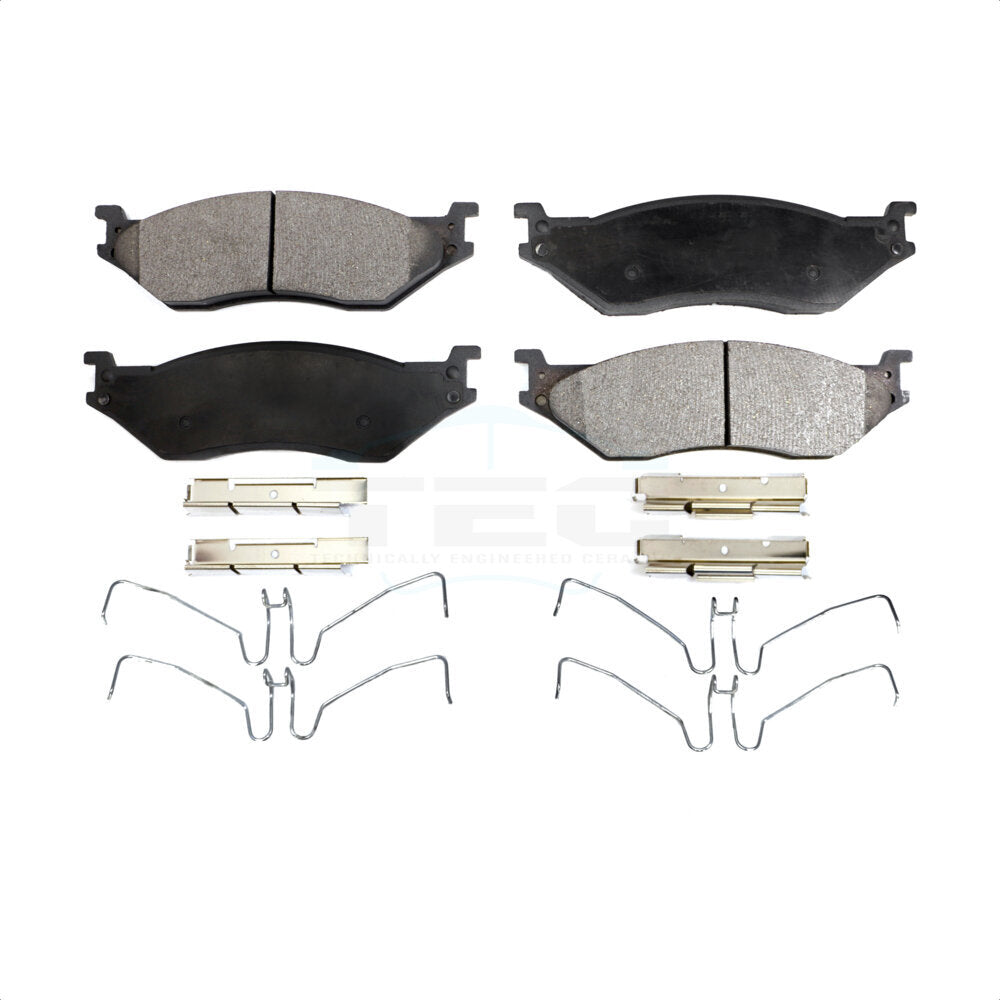 Ceramic Disc Brake Pads TEC-1066 For Ford F-450 Super Duty F-550 International