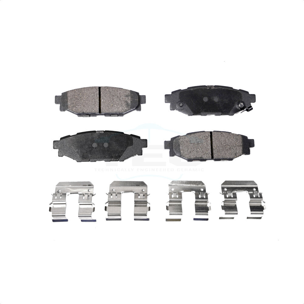 Ceramic Disc Brake Pads Rear TEC-1114 For Subaru Crosstrek Impreza Forester XV