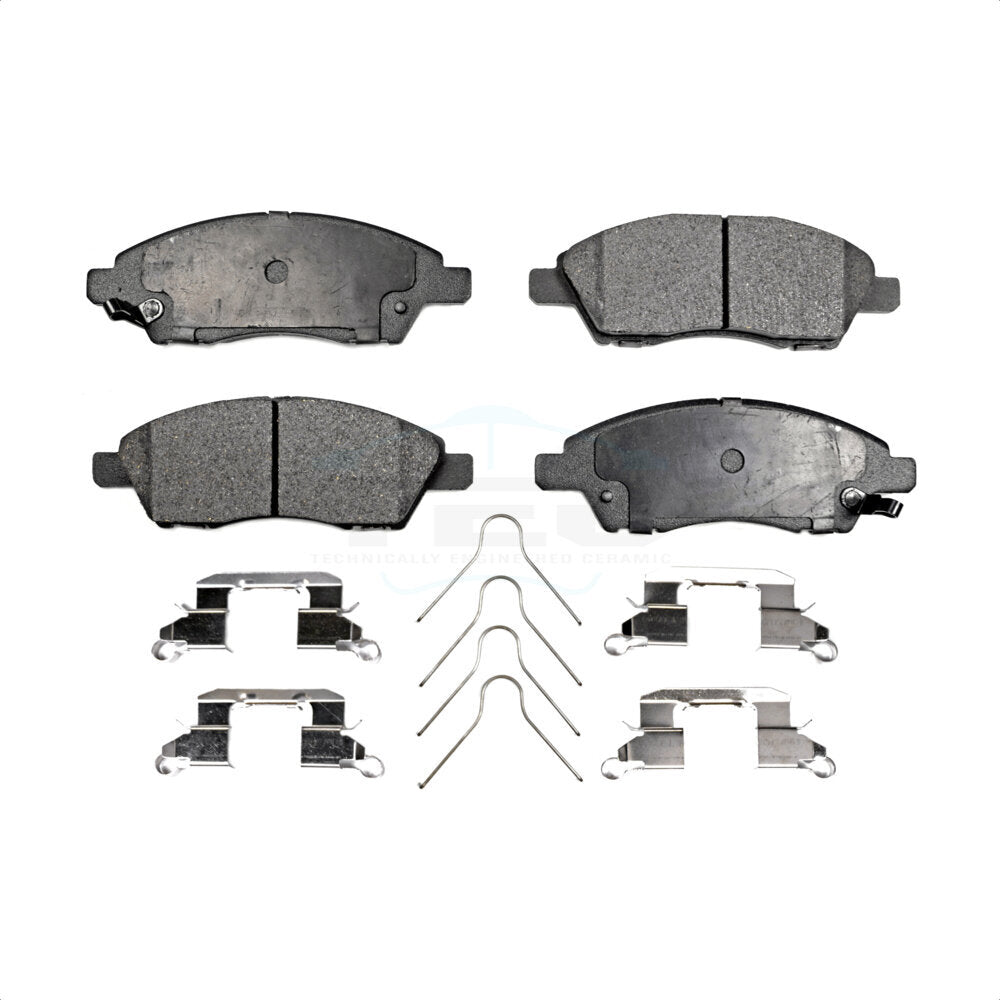 Ceramic Disc Brake Pads Front TEC-1592 For Nissan Micra Versa Note