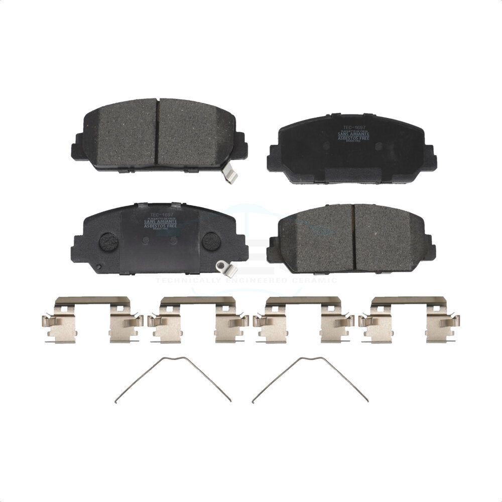 Ceramic Disc Brake Pads Front TEC-1697 For Honda Civic Acura RDX Accord ILX RLX